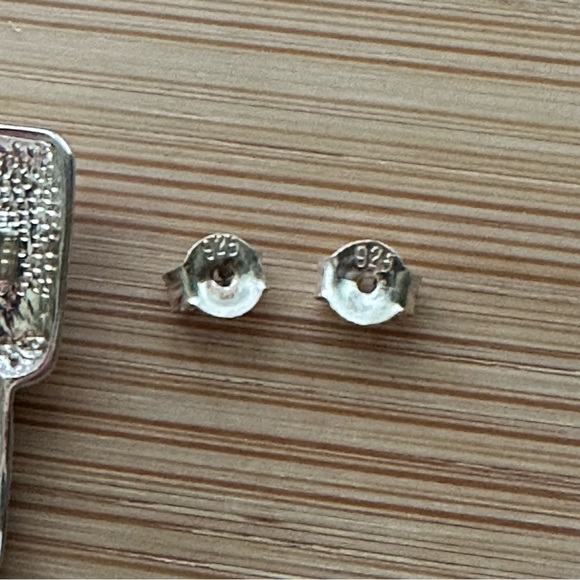 Vintage 925 Sterling Silver Earrings with 925 Backs - Picture 14 of 16
